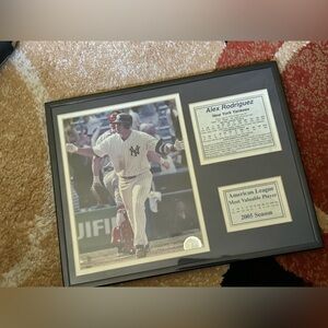 alex rodriguez american league most valuable player plaque